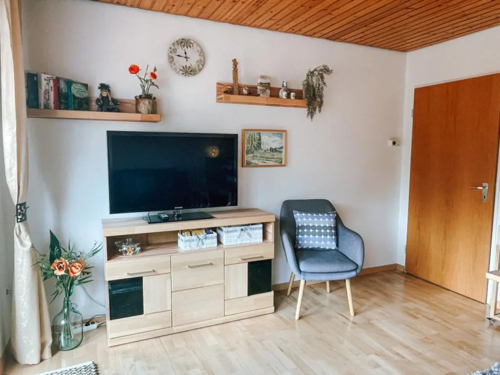 Entertainment-Bereich in der Ferienwohnung Haus Nadja
